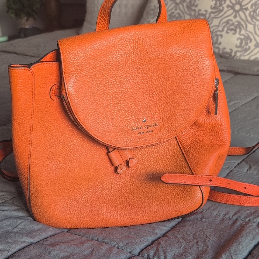 Kate Spade Vibrant Orange Backpack